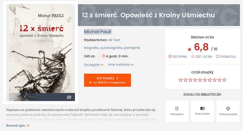 12 x śmierć. Opowieść z Krainy Uśmiechu